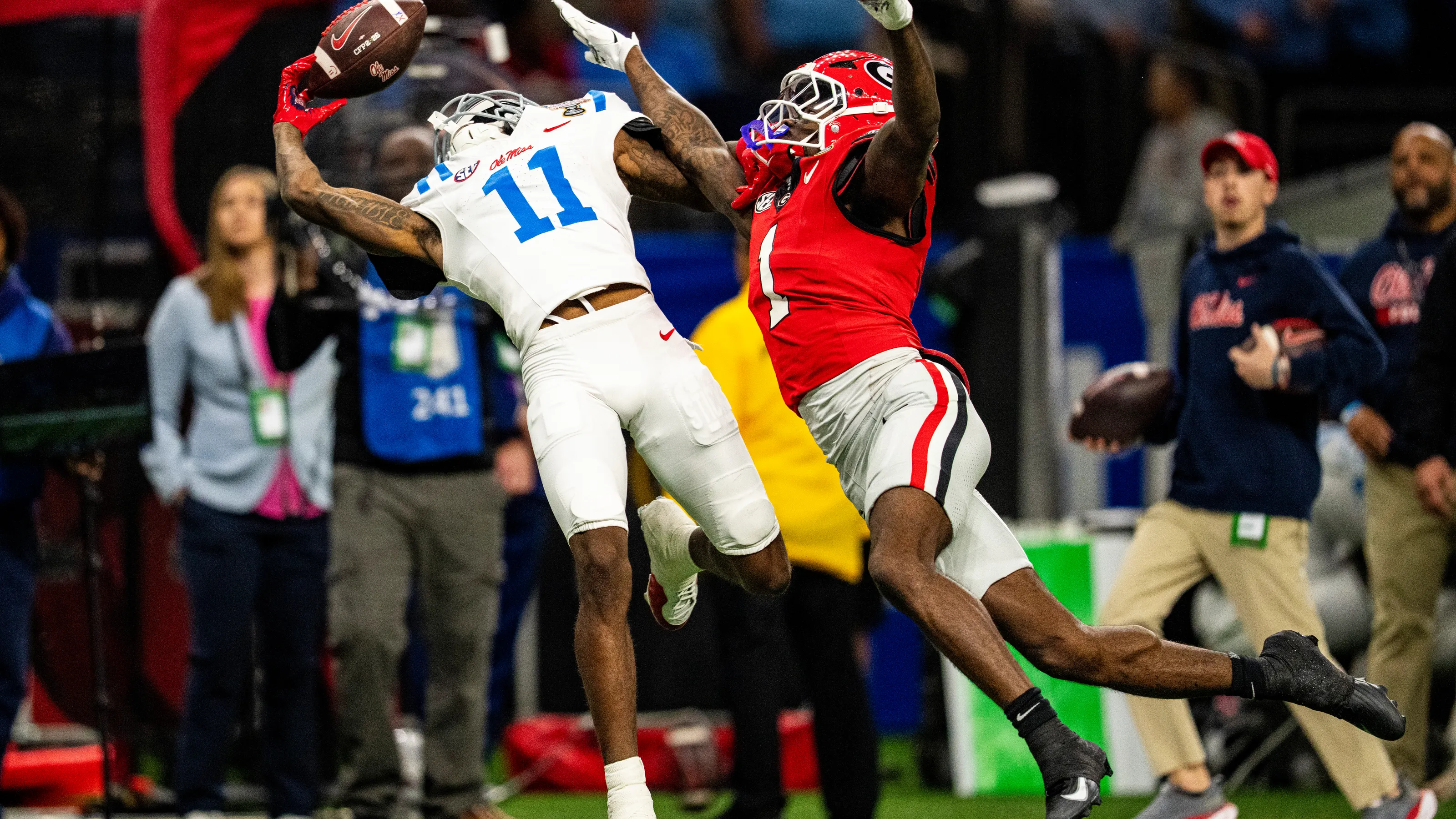 Featured image for Georgia Leads Ole Miss at Halftime in Sugar Bowl Showdown