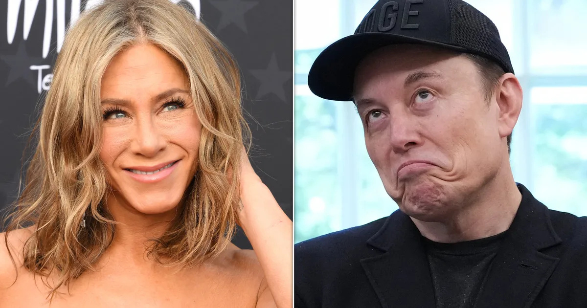 Featured image for Jennifer Aniston Comments on Elon Musk's Sex Appeal