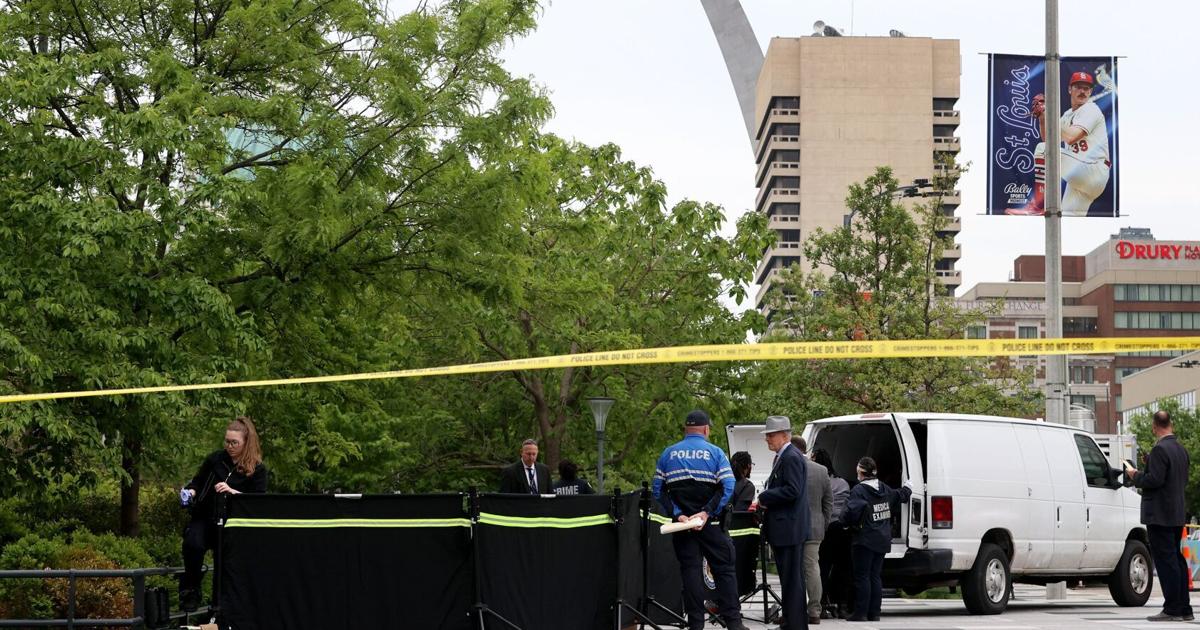 Fatal shooting near Kiener Plaza in downtown St. Louis.