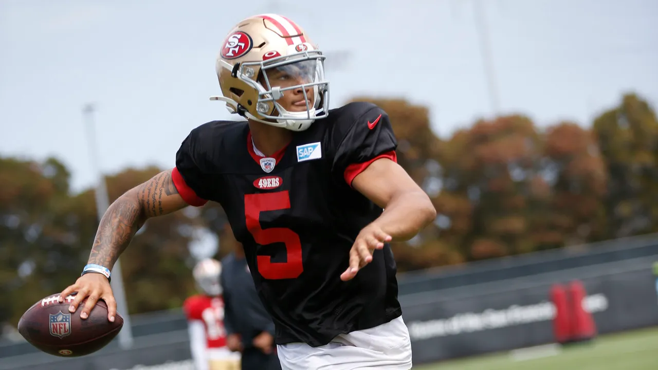 Featured image for "49ers OTAs: Trey Lance's Mechanics Impress, Top Story Lines and Position Battles to Watch"