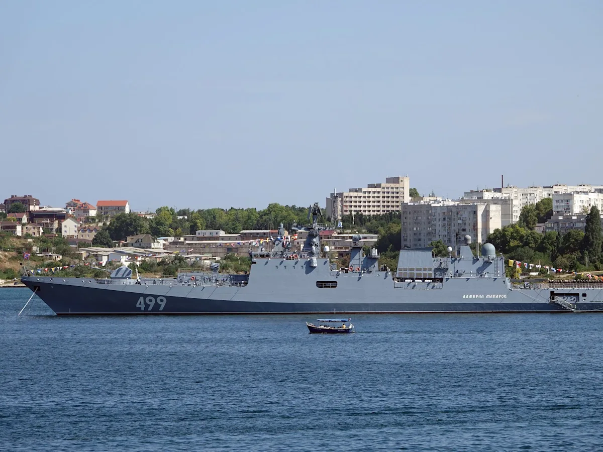 Featured image for Ukraine's exploding sea drones target Russia's naval base in Crimea.