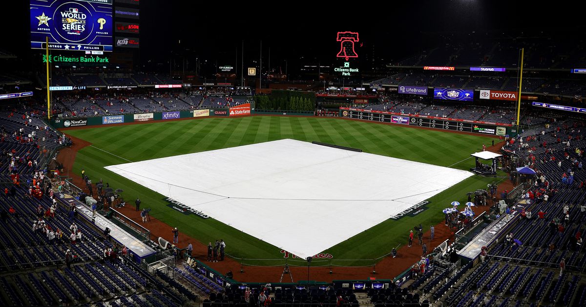 Featured image for Rain postpones Braves vs Phillies game.