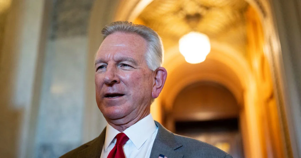 Featured image for "Tuberville Faces Republican Pressure to End Military Holds on Senate Floor"