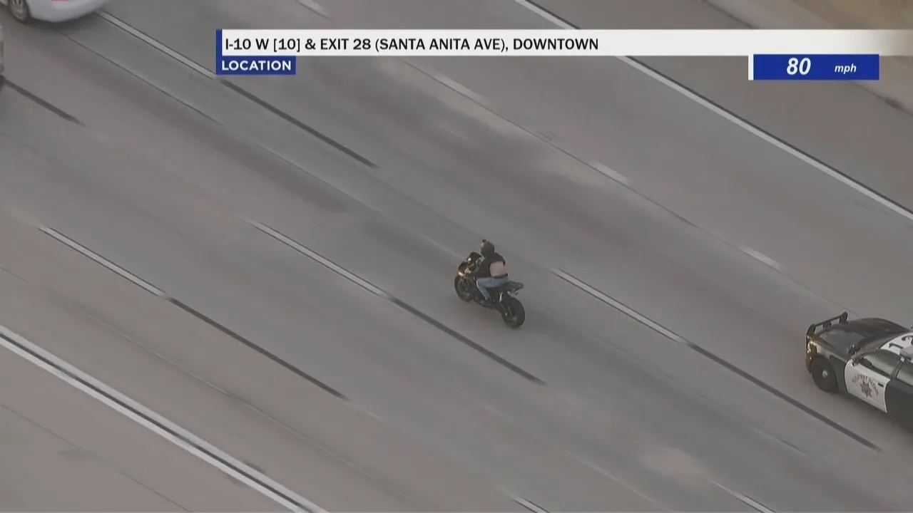 Featured image for Police Pursue Motorcyclist in LA County and San Gabriel Valley