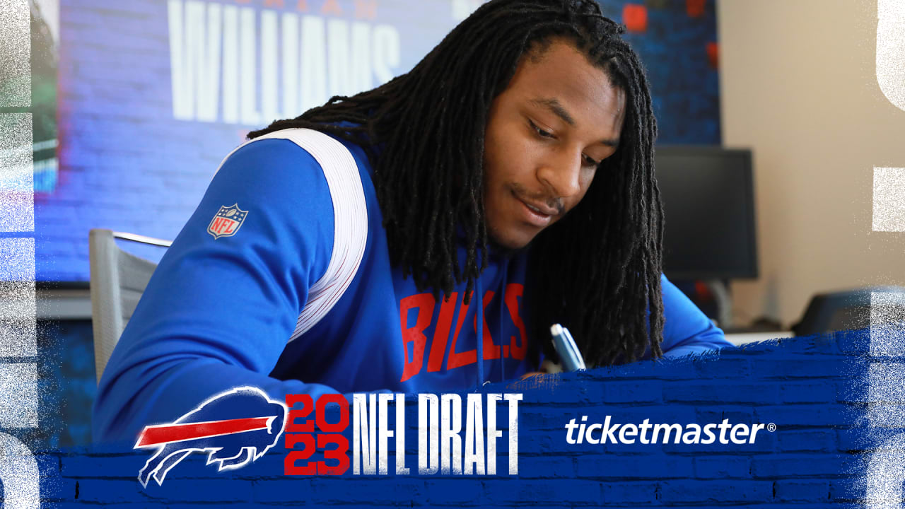 Featured image for Bills ink five rookies from 2023 draft.