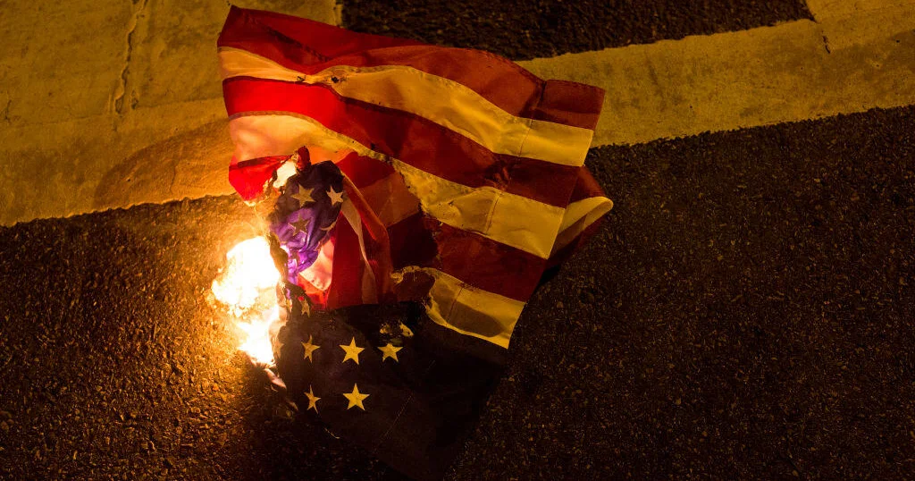 Featured image for Trump's Flag Burning and Bail Orders Spark First Amendment Debate