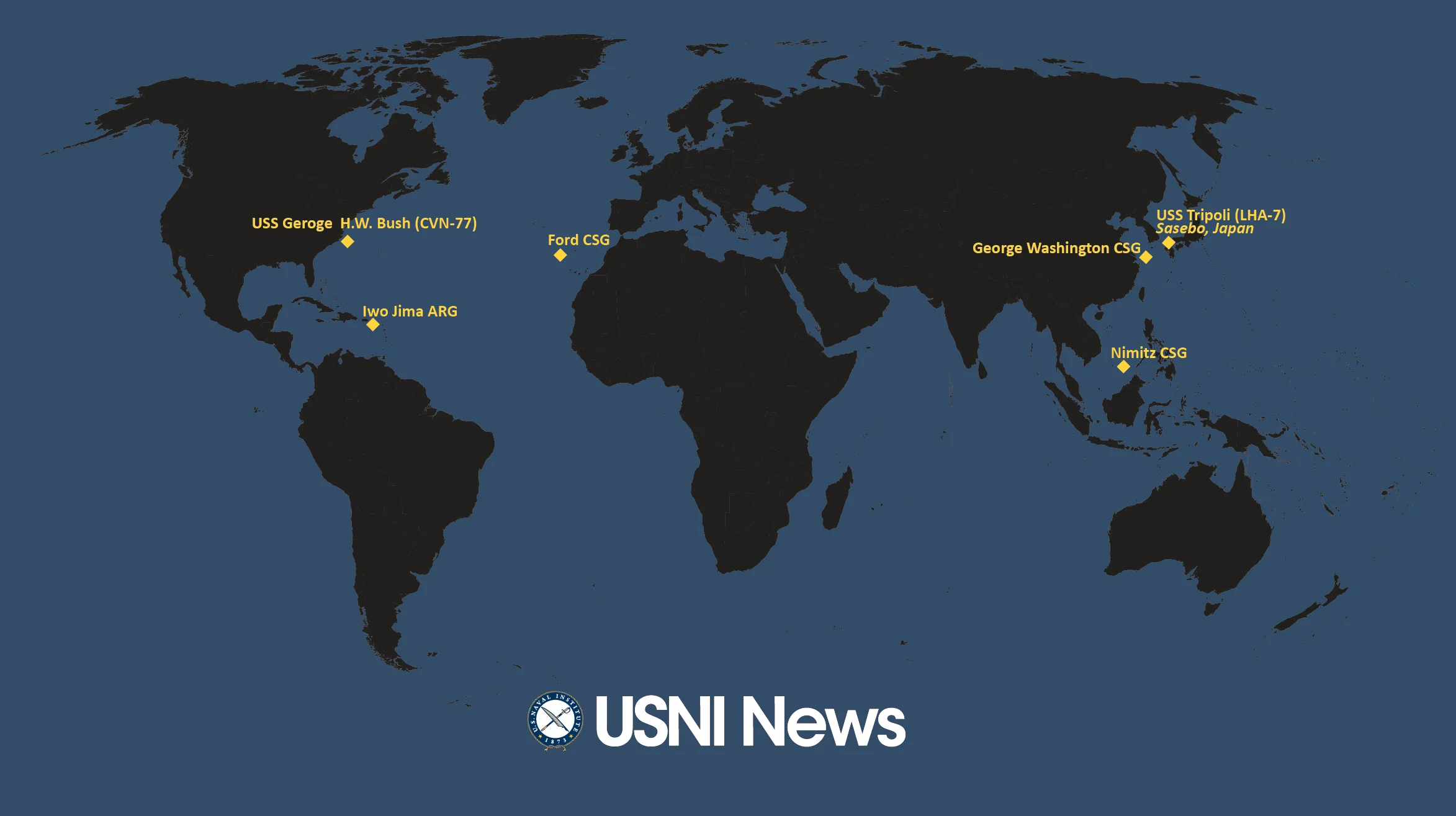 Featured image for USNI News Updates Fleet and Marine Status as of Nov. 10, 2025