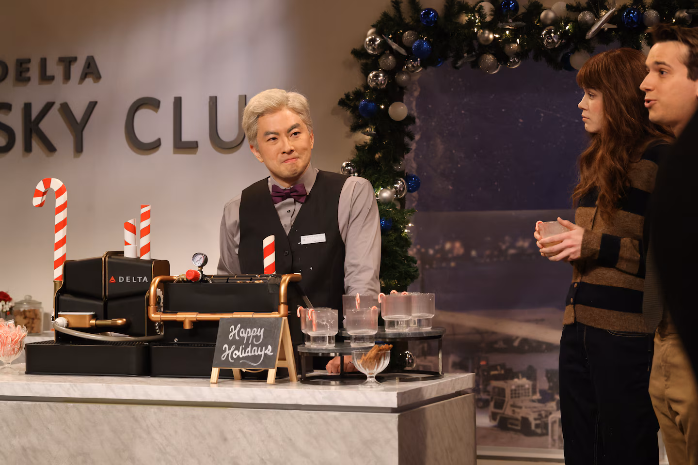 Featured image for Bowen Yang's Emotional Farewell from SNL with Ariana Grande and Cher