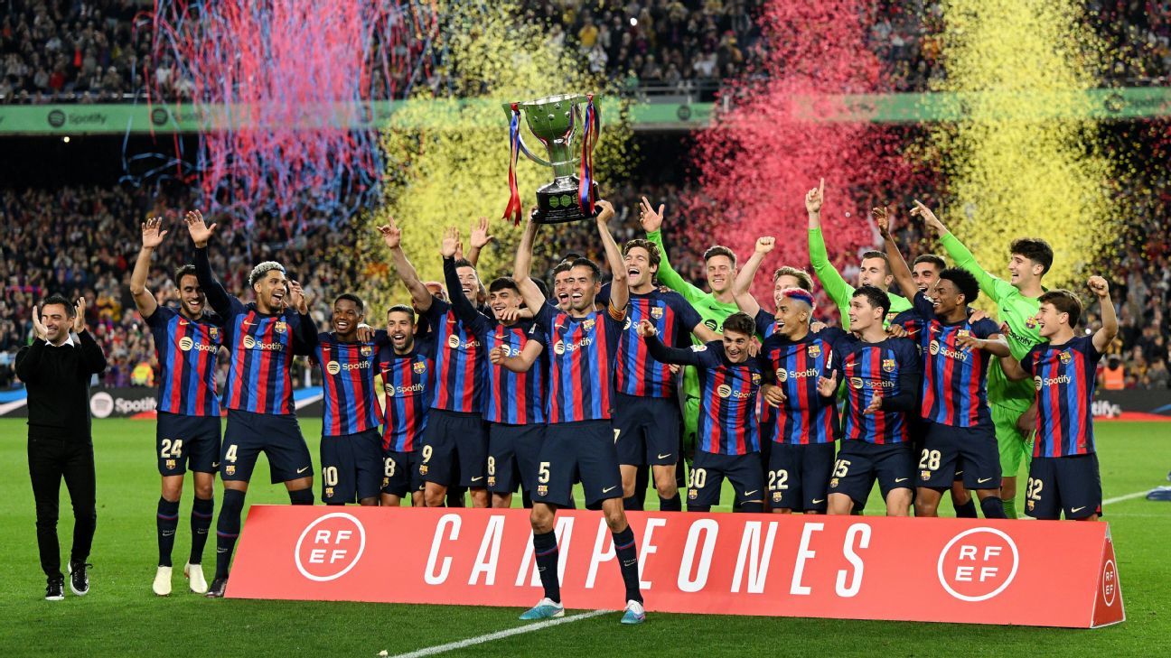 Featured image for Real Sociedad spoil Barcelona's La Liga trophy celebration with key win.