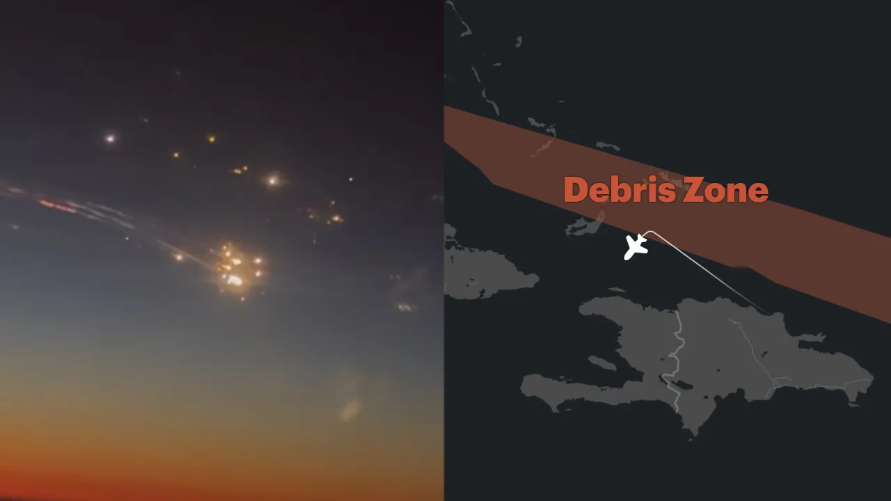 Featured image for SpaceX Rocket Debris Threatens Passenger Plane Safety