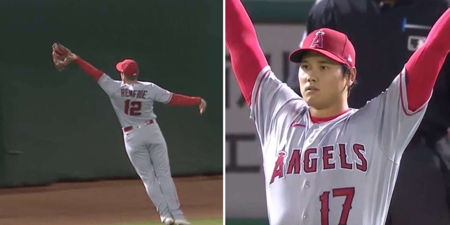 Featured image for Ohtani amazed by no-look catch.