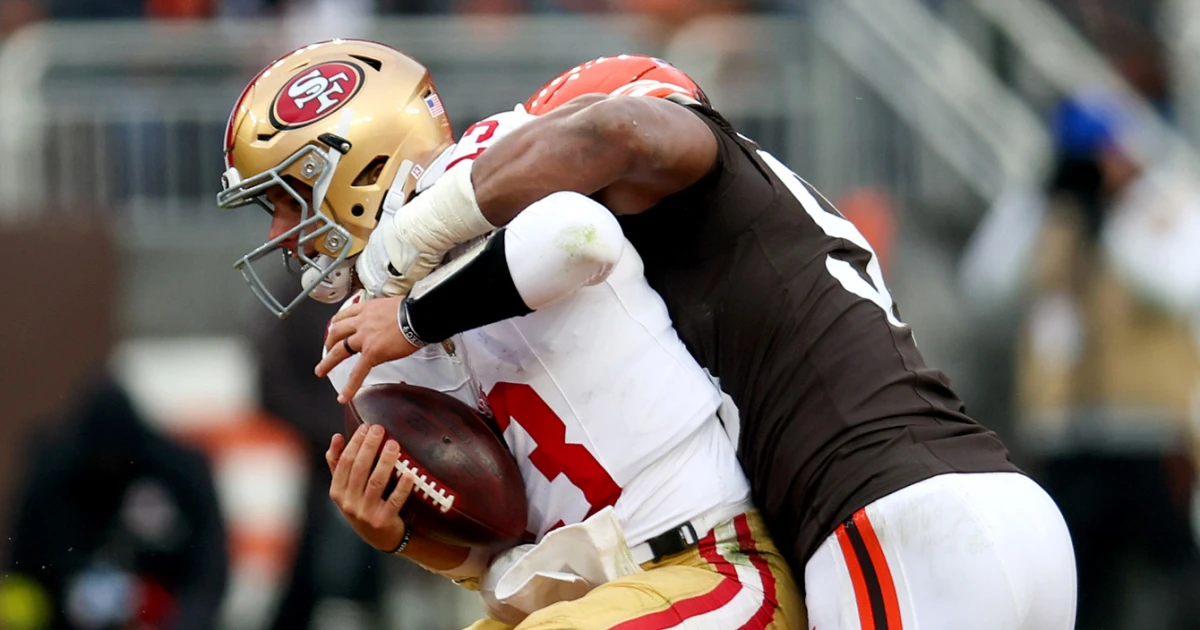 Featured image for Myles Garrett Nears NFL Sack Record Amidst Competition and Challenges