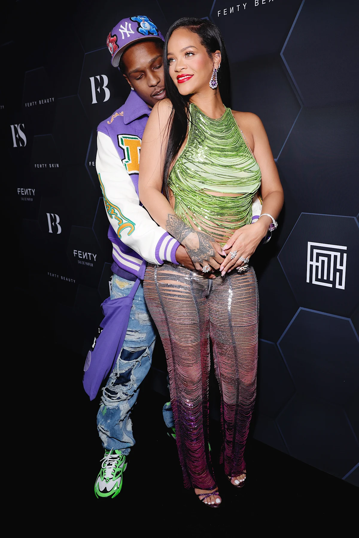 Featured image for ASAP Rocky's Memorable Reaction to Rihanna's Laugh Sparks Viral Meme