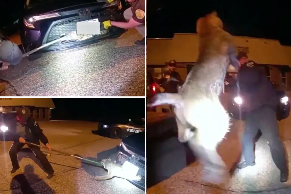 Featured image for Deputies rescue bobcat stuck in car grille in Wisconsin.