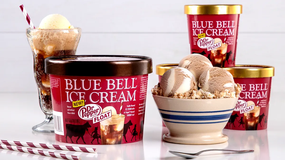 Featured image for "Blue Bell and Dr Pepper collaborate for new ice cream flavor"