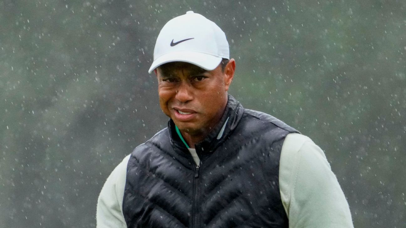Featured image for "Tiger Woods Withdraws from Masters Due to Foot Injury, Brooks Koepka Leads by 4"