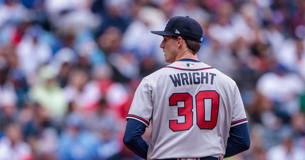 Featured image for Braves' Kyle Wright placed on injured list with shoulder strain.