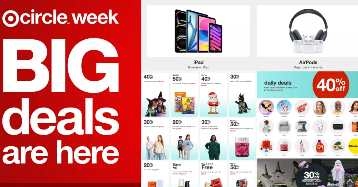 Featured image for Target Circle Week: Top Deals on Electronics, Travel, Kitchen, and Furniture