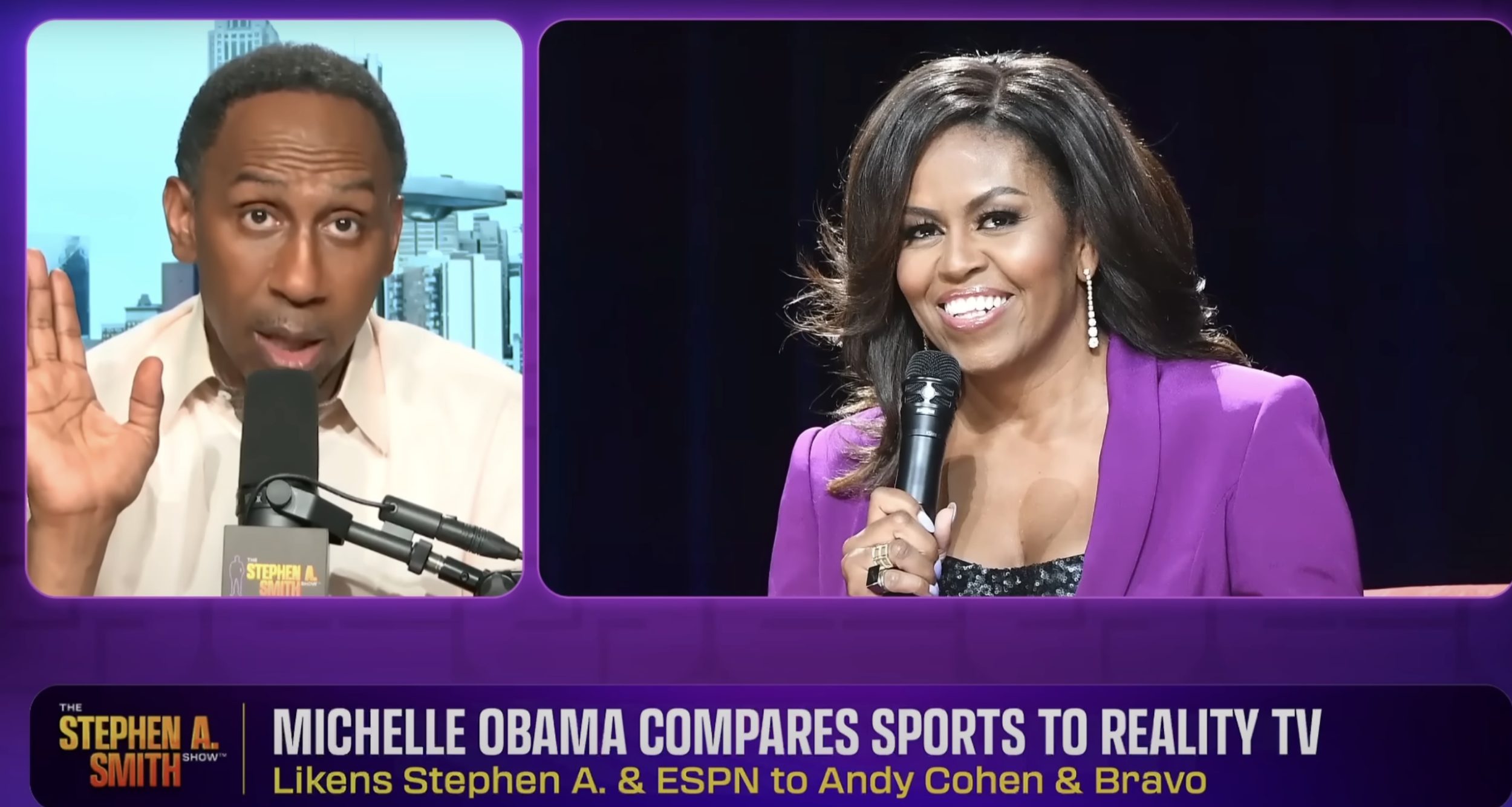 Featured image for Michelle Obama and Stephen A. Smith Clash Over Political and Media Views