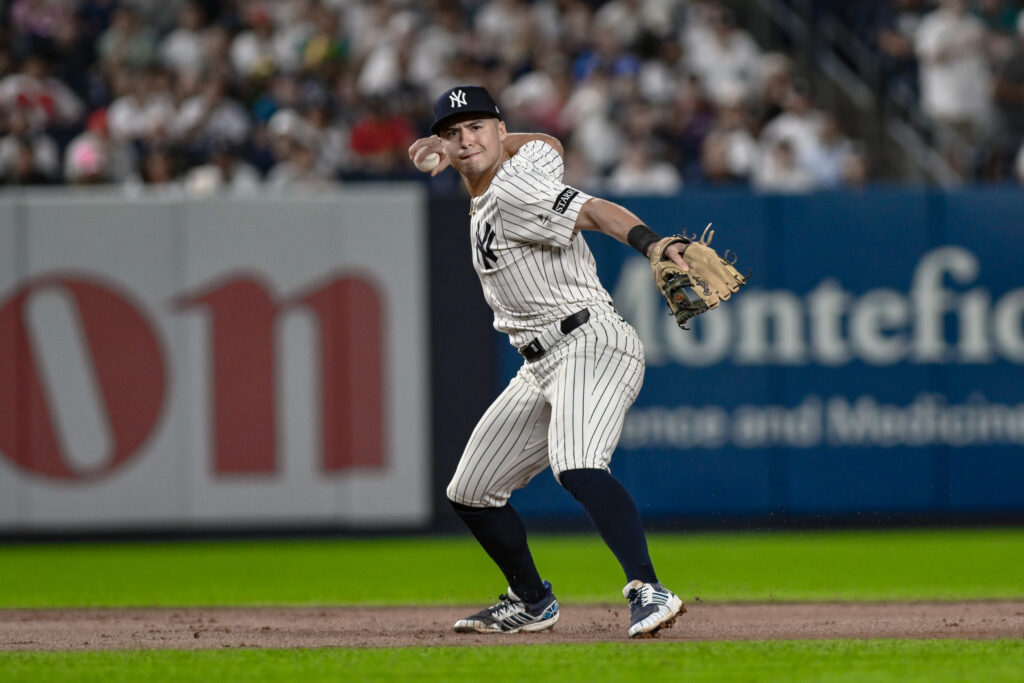 Featured image for Yankees Stand by Volpe as Starting Shortstop Despite Slumps