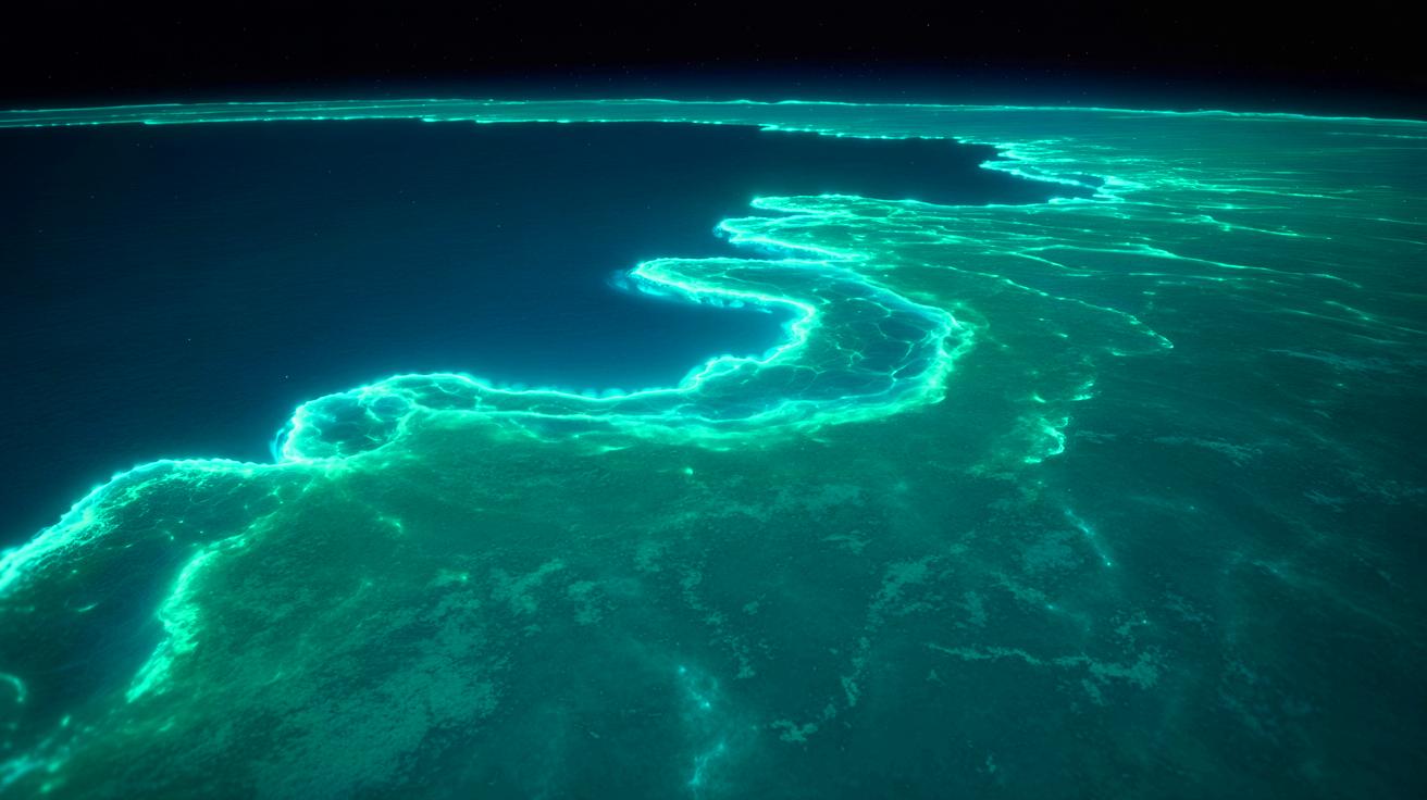 Featured image for NASA Spots Glowing Australian Coastline from Space