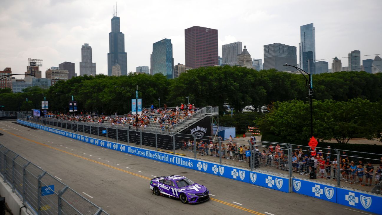 Featured image for Denny Hamlin Secures Pole Position for Inaugural Chicago Street Race