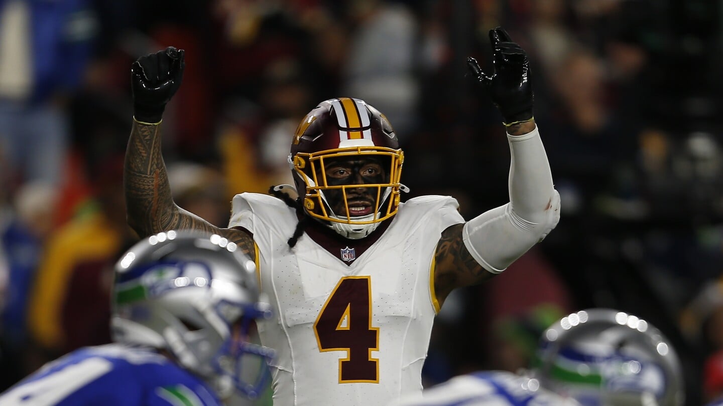 Featured image for Frankie Luvu's suspension overturned, will play Sunday vs. Lions