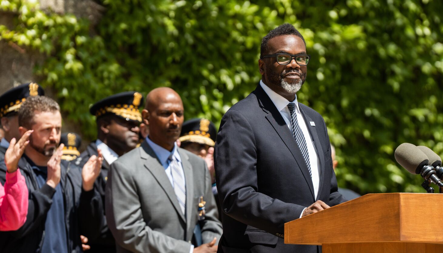 Featured image for Chicago Mayor Brandon Johnson's Memorial Day safety plan emphasizes community involvement.