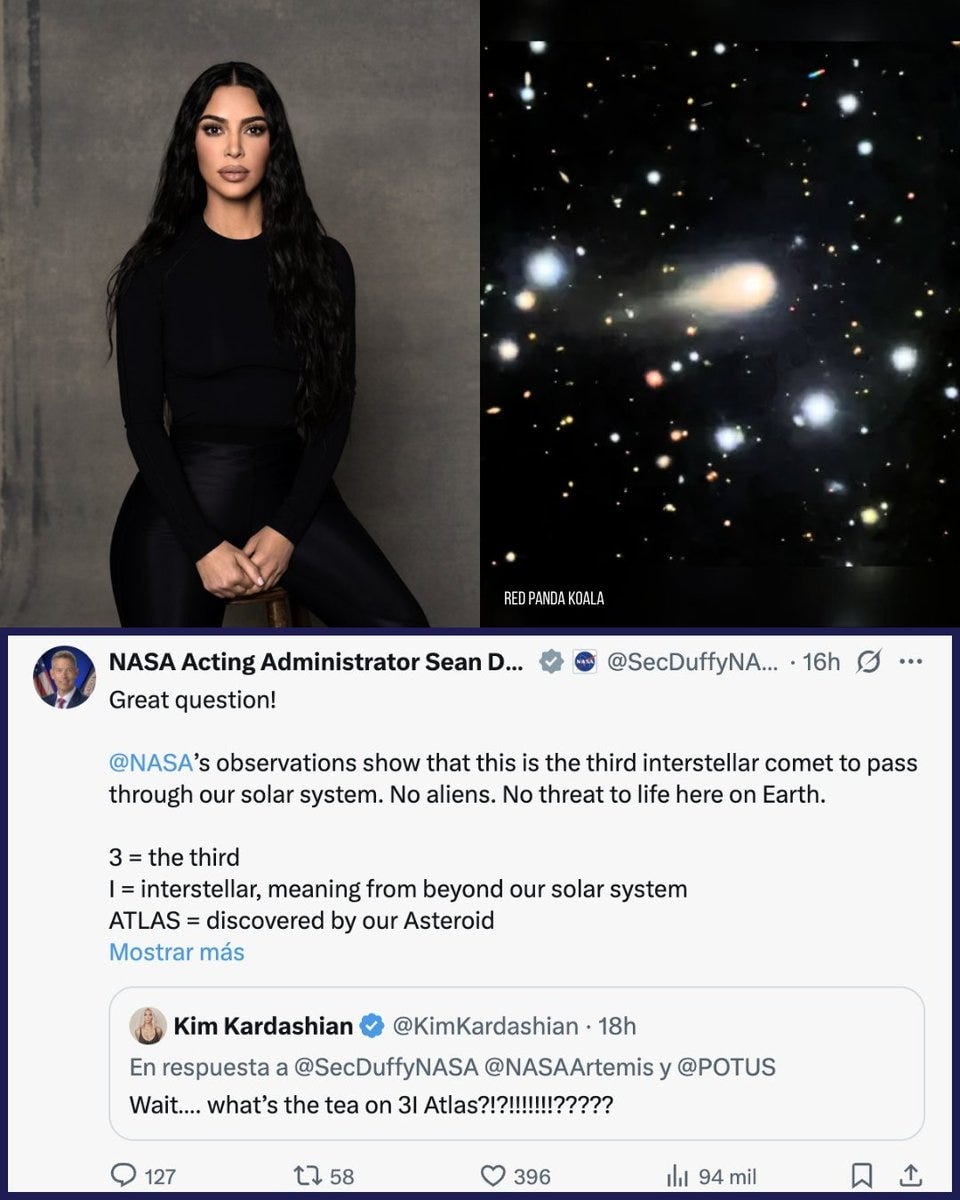 Featured image for Kim Kardashian Invited to Join 3I/ATLAS Research Team