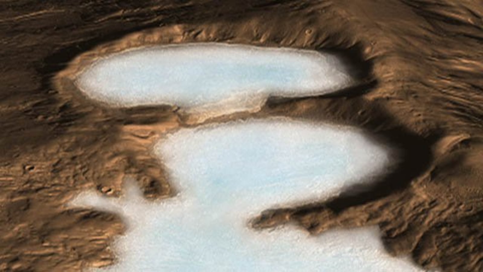 Featured image for Mars' Glaciers Are Mostly Pure Water Ice, Study Finds