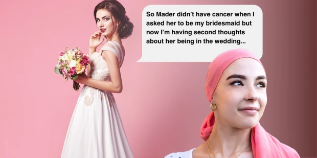 Featured image for Bride Contemplates Removing Cancer-Stricken Bridesmaid for Wedding Photo Perfection