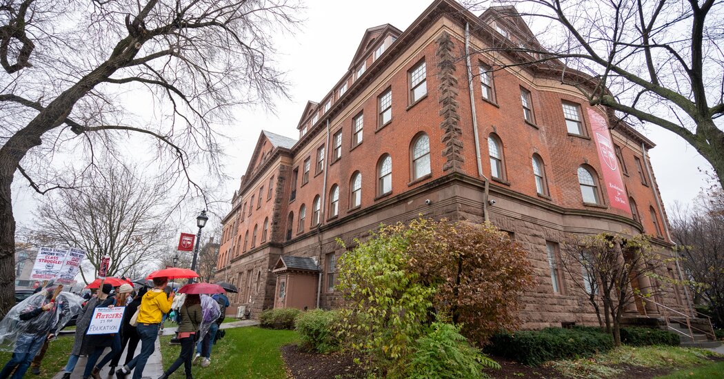 Featured image for Rutgers University Faculty Launch Historic Strike Over Contract Negotiations.