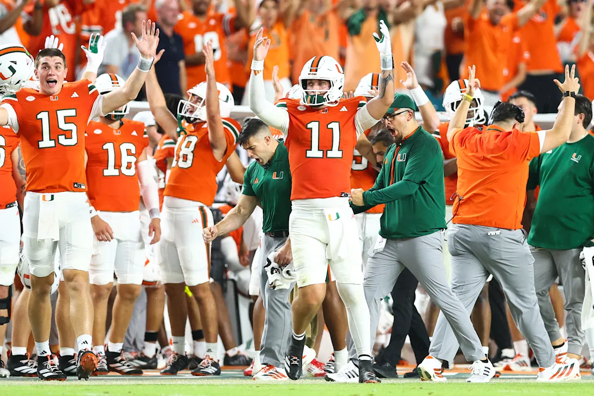Featured image for Miami's Big Win Over Notre Dame Sparks Playoff Hope