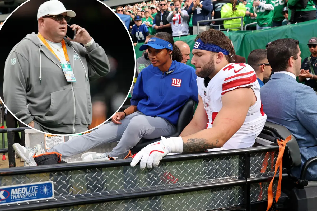 Featured image for Cam Skattebo Injured in Week 8, Receives Support from Eagles' Big Dom