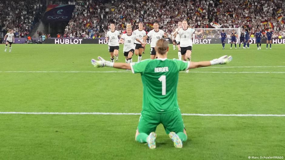 Featured image for Germany's Berger Shines in Euro 2025 Victory Over France