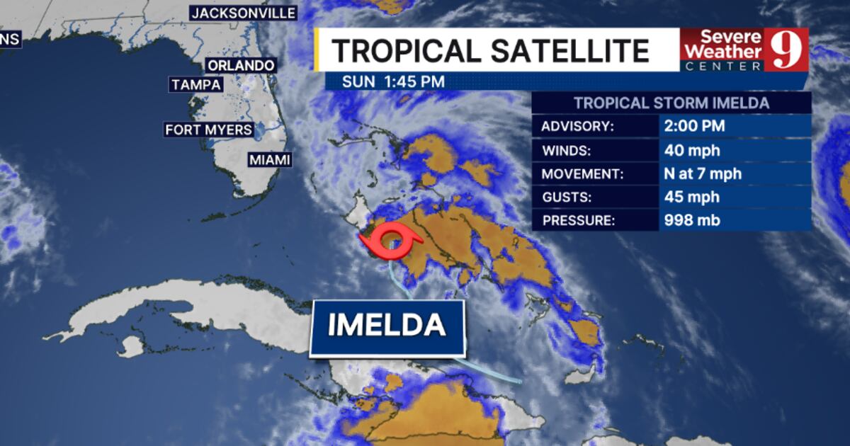 Featured image for Tropical Storm Imelda Forms, Threatening Florida with Heavy Rain and Winds