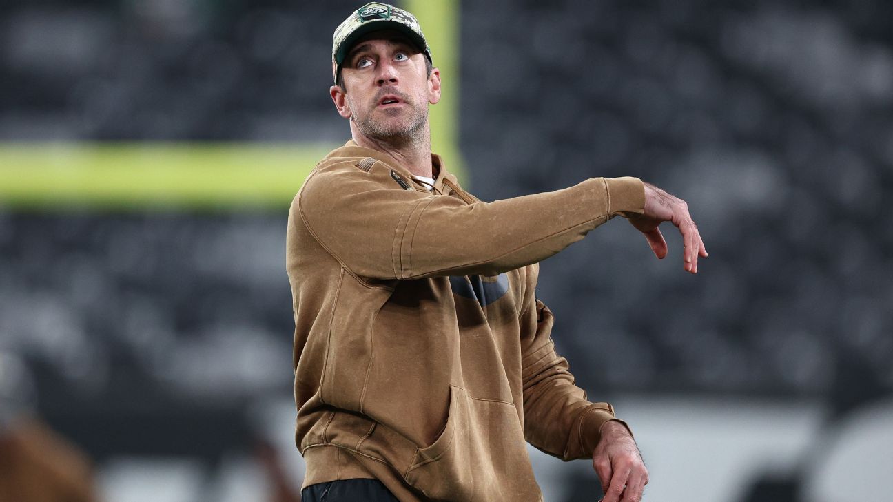 Featured image for Aaron Rodgers Teases Jets Return Timeline Amid Achilles Tear Conspiracy
