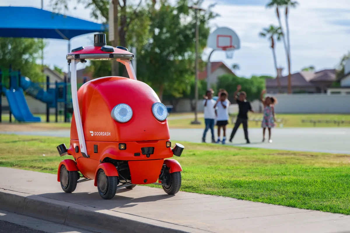Featured image for DoorDash launches Dot, an autonomous delivery robot to boost local commerce
