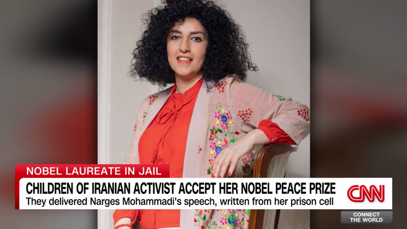 Featured image for Nobel Peace Prize Accepted by Narges Mohammadi's Concerned Children