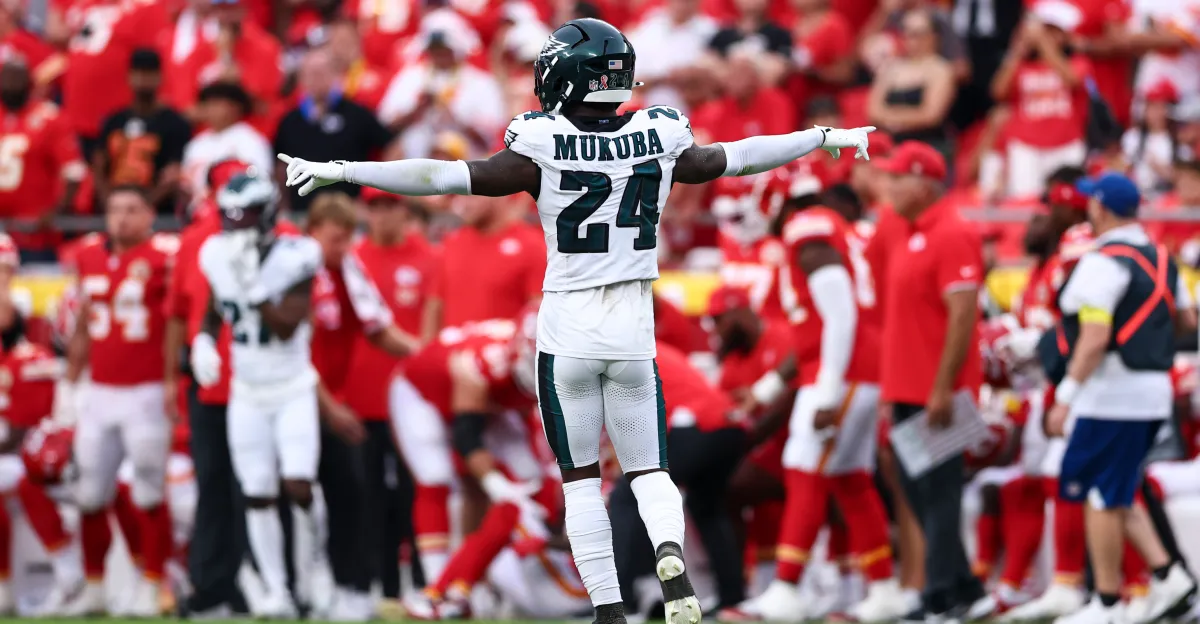 Featured image for Andrew Mukuba Becomes Full-Time Starter for Eagles-Buccaneers Game