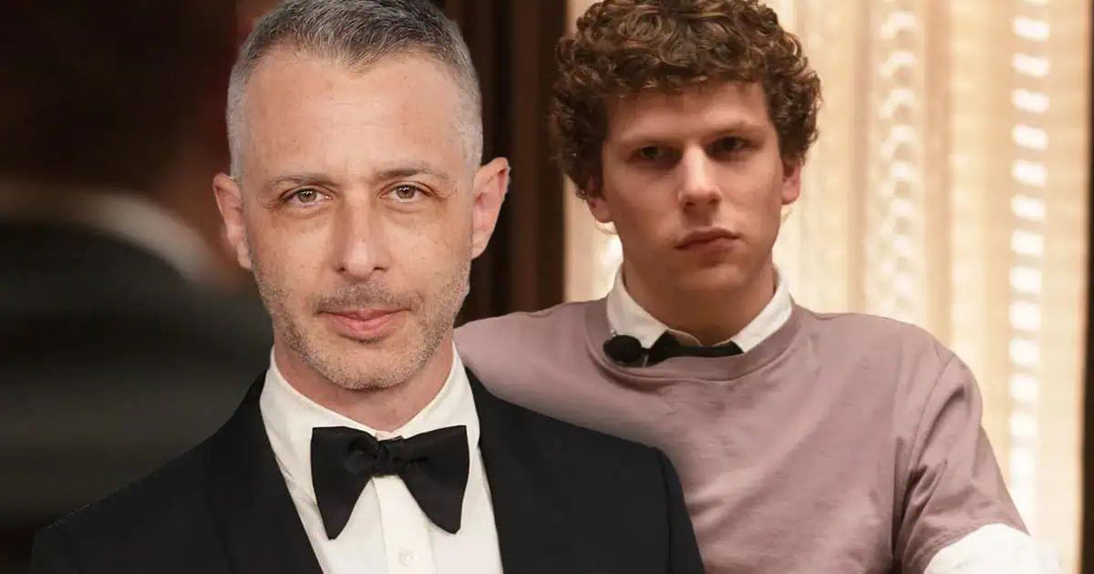 Featured image for Jeremy Strong Distances His Zuckerberg Portrayal from Jesse Eisenberg's