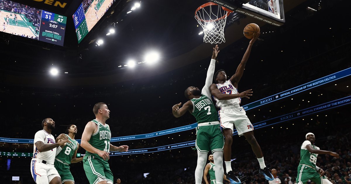 Featured image for VJ Edgecombe's Historic NBA Debut Sparks Sixers' Opening Night Win