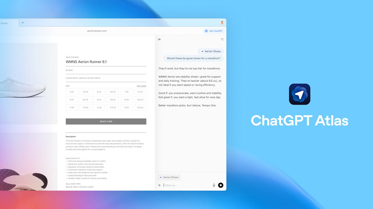 Featured image for OpenAI Launches ChatGPT Atlas, an AI-Powered Web Browser for macOS