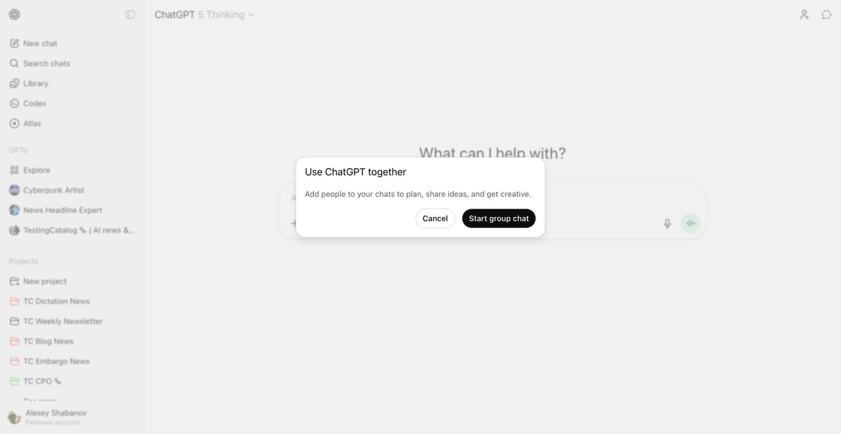 Featured image for OpenAI Prepares ChatGPT Group Chats for Enhanced Collaboration
