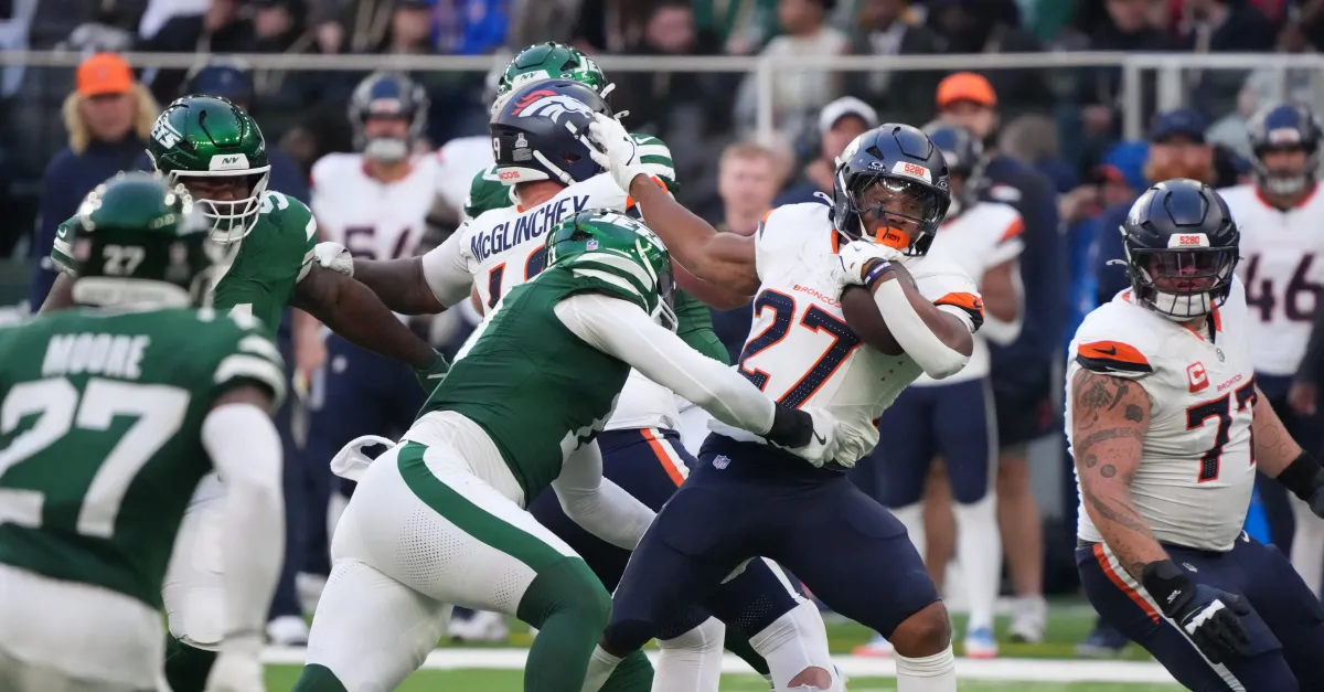 Featured image for Broncos' stout defense secures narrow victory over Jets in London