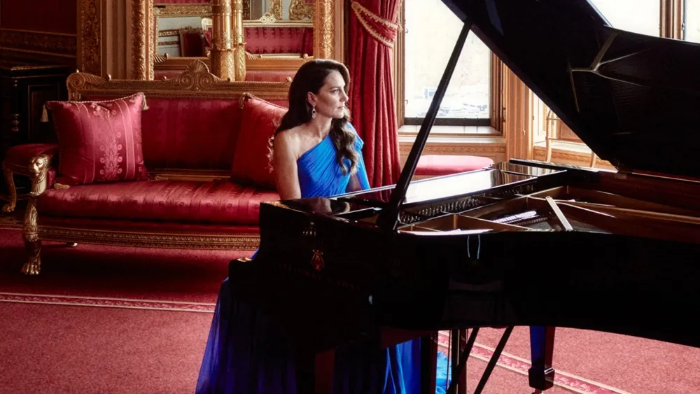 Featured image for Princess Catherine wows Eurovision audience with surprise piano performance.