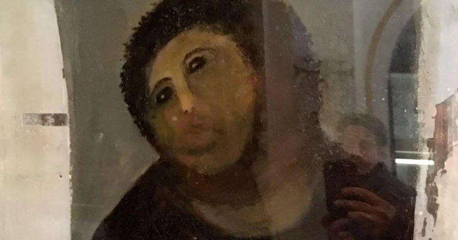 Featured image for Cecilia Giménez, the woman behind the 'Monkey Christ' restoration, dies at 94