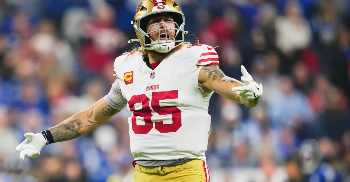 Featured image for 49ers' George Kittle Out for Week 17, Expected to Play in Week 18