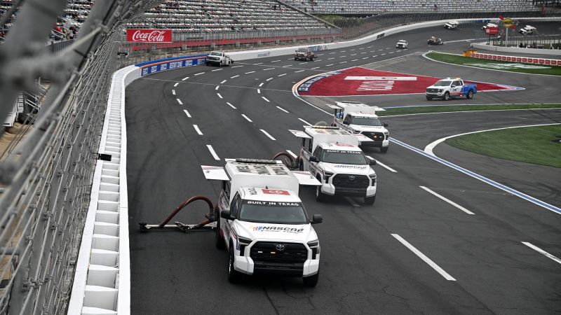 Featured image for Ryan Blaney triumphs in rain-delayed Coca-Cola 600 at Charlotte.