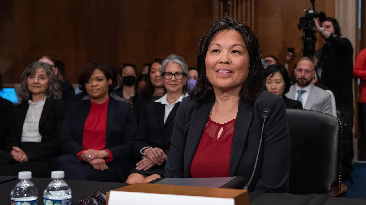 Featured image for Julie Su advances as Biden's Labor nominee despite opposition from the Right